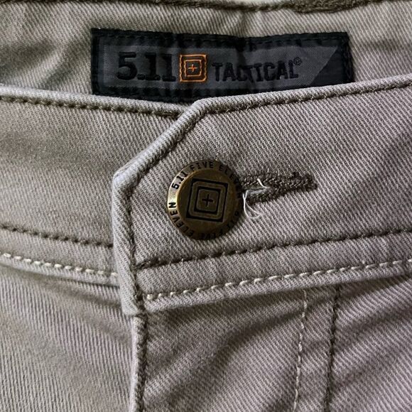 5.11 TACTICAL Straight Leg Denim Jeans Light Gray Men’s Size 35x34 - Picture 5 of 7